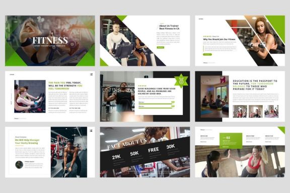 Sport - Fitness Business Workout Keynote Template