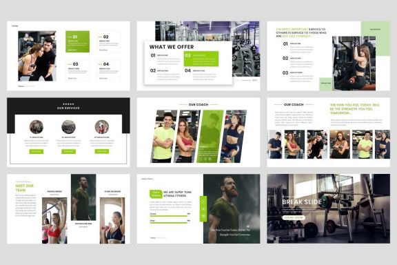Sport - Fitness Business Workout Keynote Template