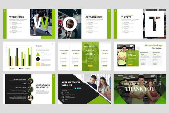 Sport - Fitness Business Workout Keynote Template
