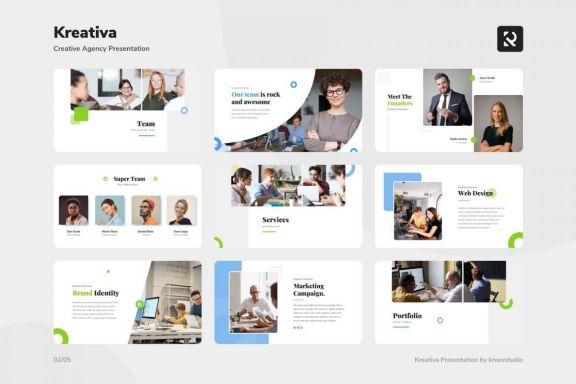 Kreativa - Creative Agency Power Point Template