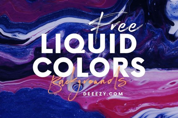 8 Free Liquid Color Backgrounds