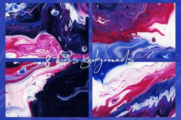 8 Free Liquid Color Backgrounds