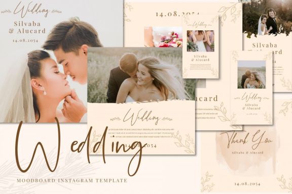 Instagram Moodboard wedding template