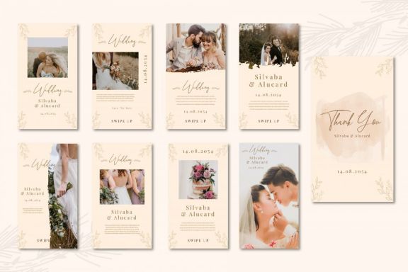 Instagram Moodboard wedding template