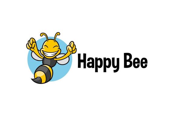 Happy Bee Logo