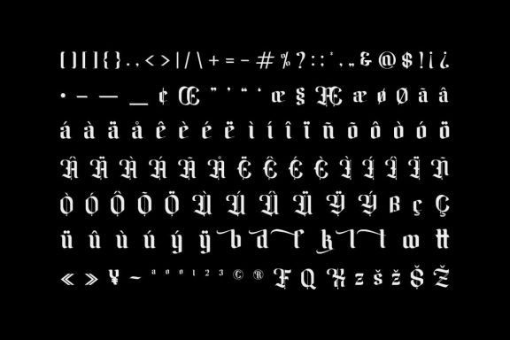 Amika Blackletter Font