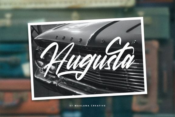 Viesta Brush Script Vintage Handmade Font Typeface