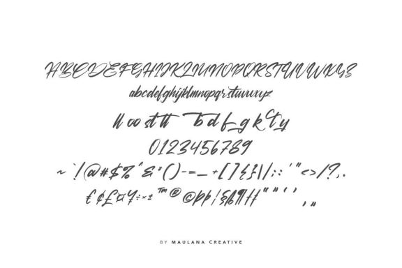 Viesta Brush Script Vintage Handmade Font Typeface
