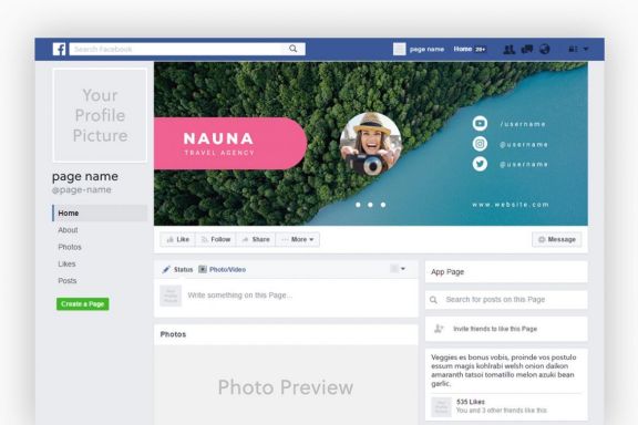 Nauna Travel Agency Facebook Cover