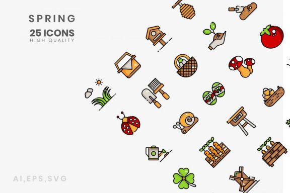 Icon spring Line Color