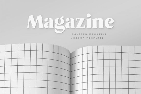 Minimalistic Magazine Spread Mockup