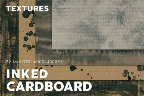 Inked Cardboard Textures