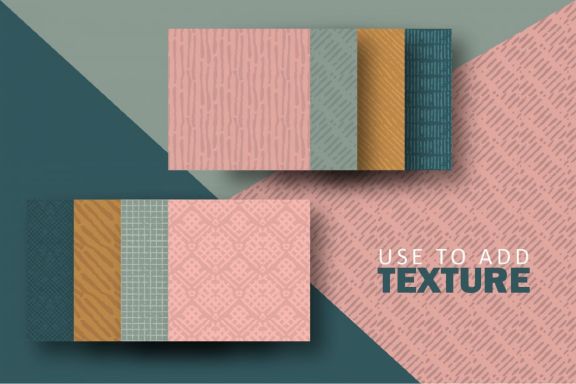 Handdrawn line pattern collection