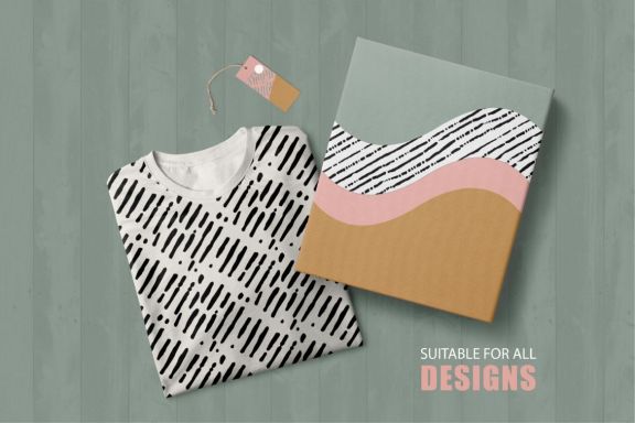 Handdrawn line pattern collection