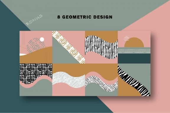 Handdrawn line pattern collection