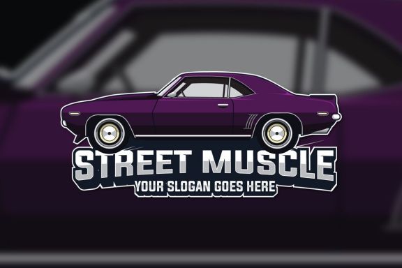 Muscle car logo