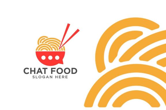 Chat Food Logo