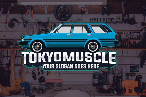 Muscle car logo