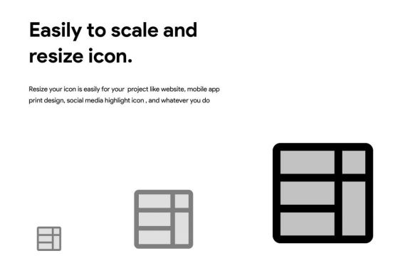 50 Grid & Layout Icon Filled Line