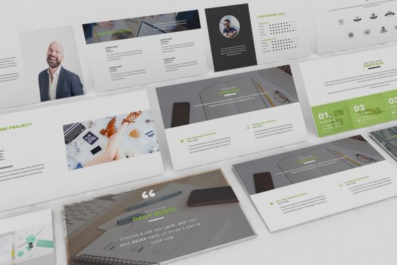 Resume CV Powerpoint Template