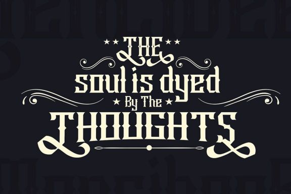 Raya Vintage Swash Font