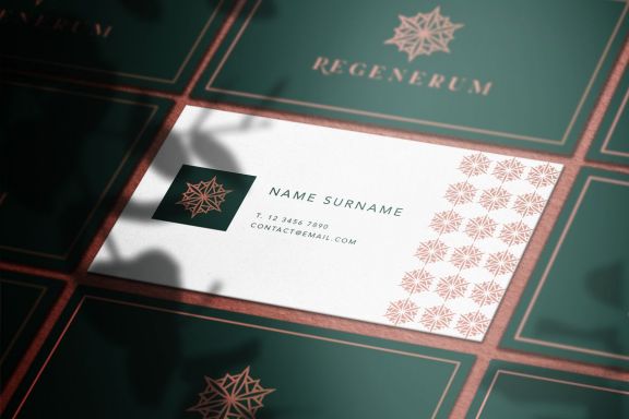 Regenerum Luxury Business Card Mockup