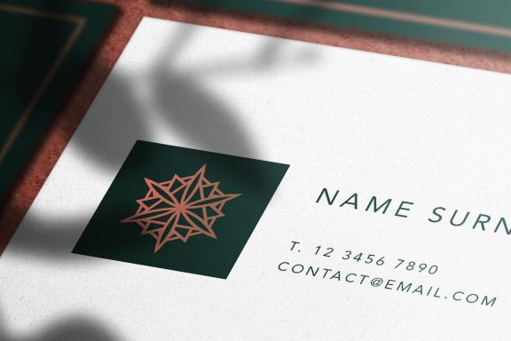 Regenerum Luxury Business Card Mockup