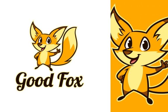 Cute Fox Mascot Design
