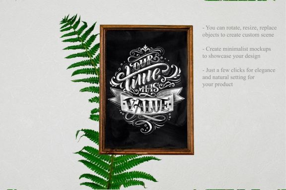 ChalkBoard And Fern Scene Creator