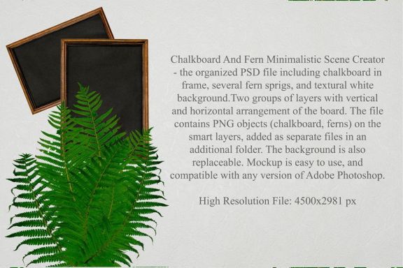 ChalkBoard And Fern Scene Creator