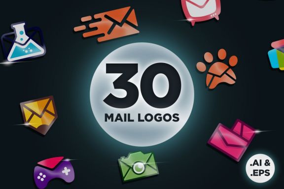 Set of 30 Email Logos