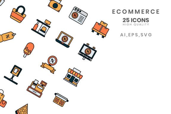 Icon Ecommerce Line Color