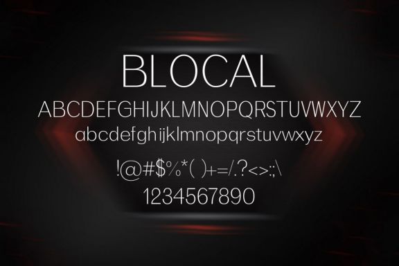 Blocal Font