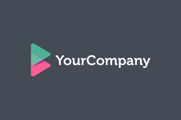 B triangles logo design