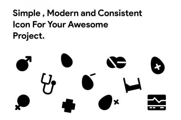 25 Medical Glyph Icon