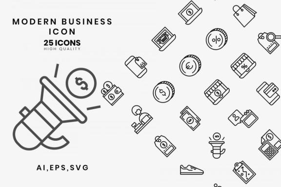 Modern Business Icon