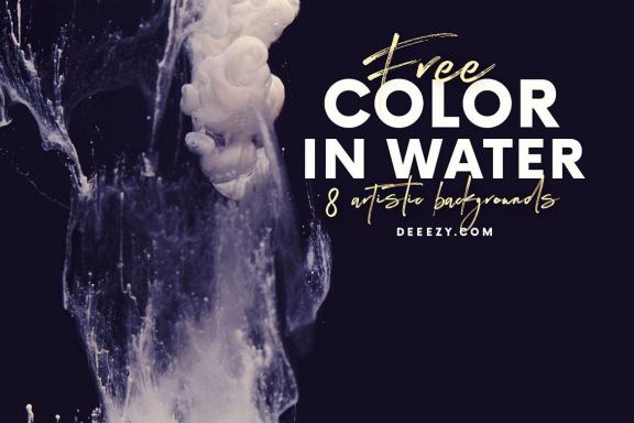 8 Free Color in Water Backgrounds