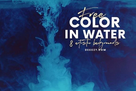 8 Free Color in Water Backgrounds