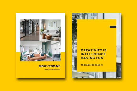 Graphic designer portfolio ebook powerpoint presentation template