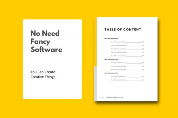 Graphic designer portfolio ebook powerpoint presentation template