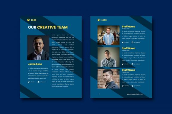 Company profile teams ebook powerpoint presentation template