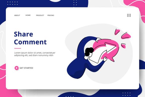 Social Media set Illustration