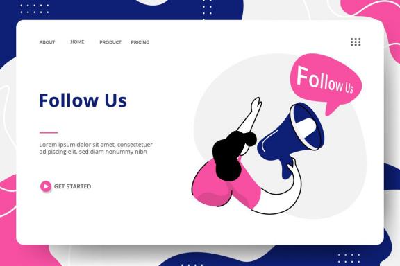 Social Media set Illustration