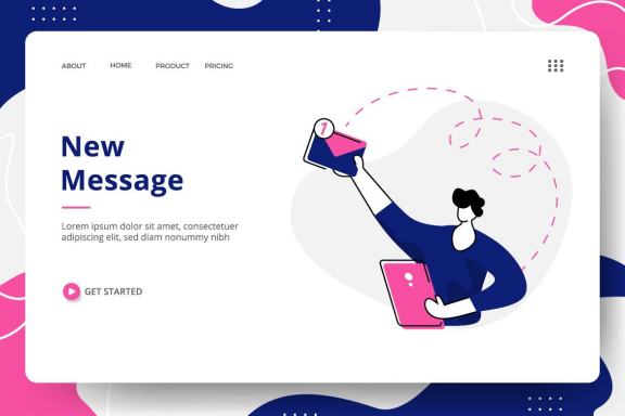 Social Media set Illustration