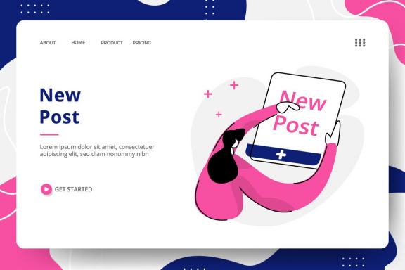 Social Media set Illustration