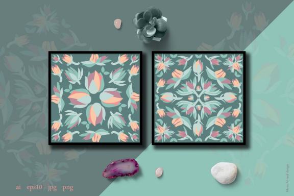 Succulent floral element & patterns