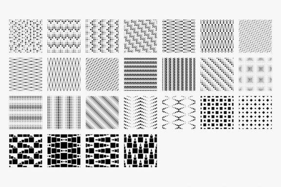120+ dynamic geometric patterns