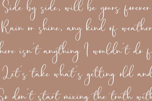 Amalia Salvatore Beautiful Modern Calligraphy Font