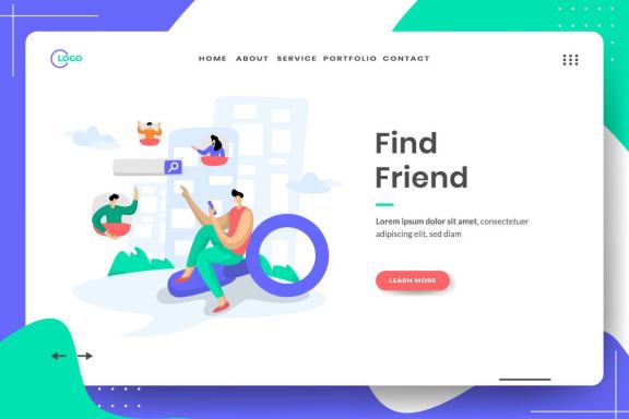 Social Media set Illustration
