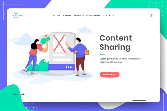 Social Media set Illustration